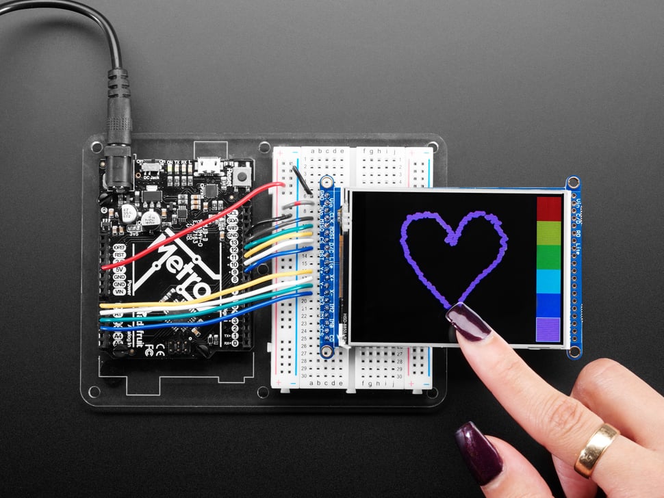 3.2" TFT LCD with Touchscreen Breakout Board w/MicroSD Socket