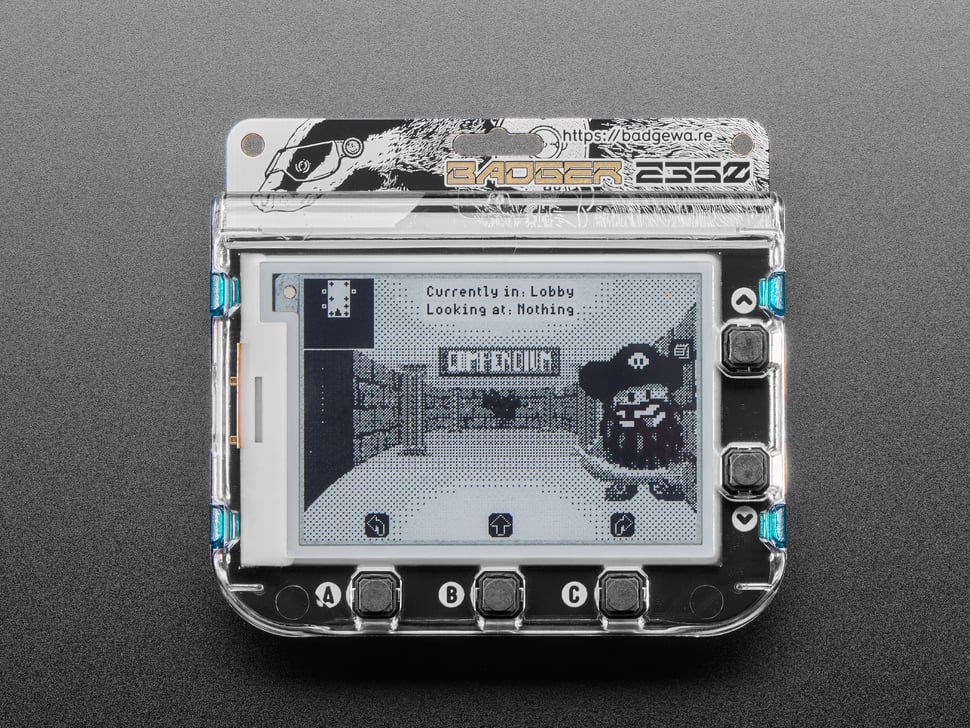 Pimoroni Badgeware Badger - 2.7" E-Paper Badge