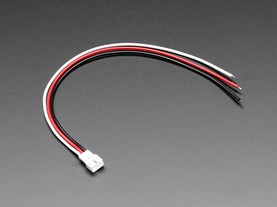 JST PH 2mm 3-Pin Socket to Color Coded Cable - 200mm