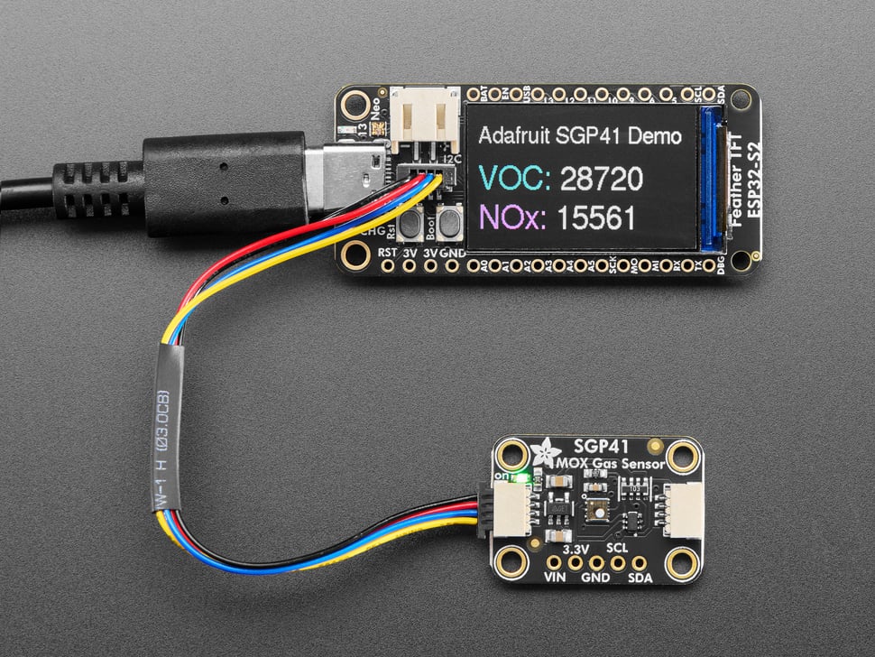 Adafruit SGP41 Multi-Pixel Gas Sensor Breakout - VOC & NOx