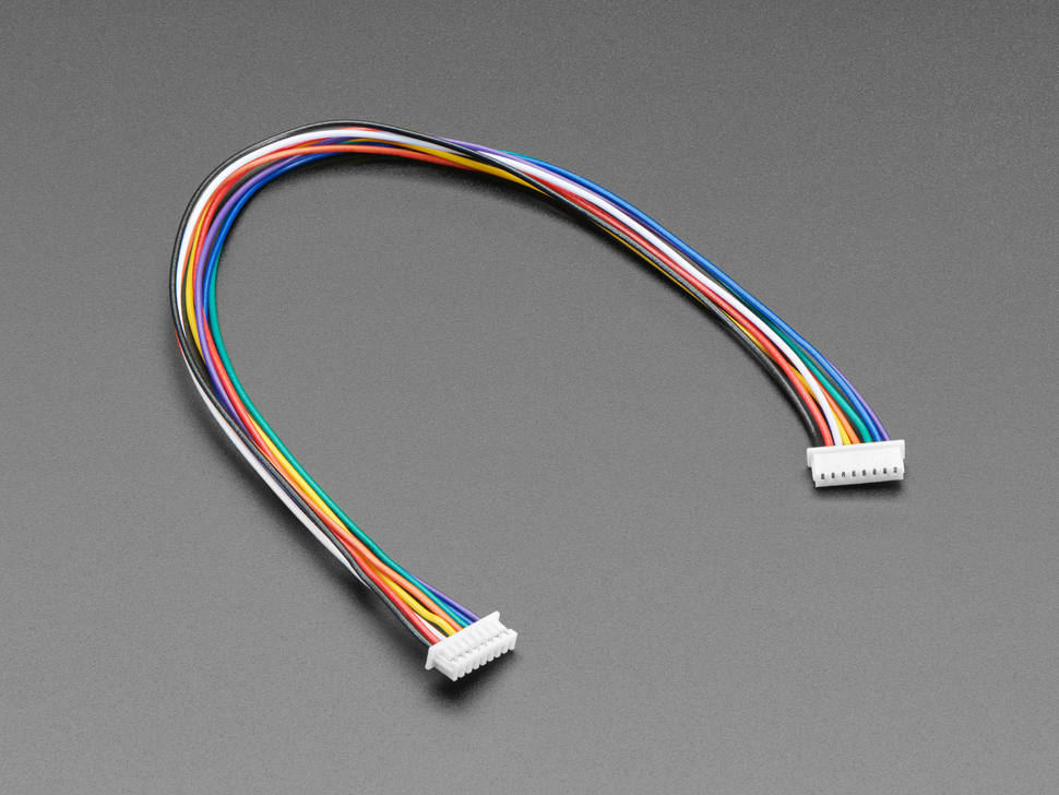 1.25mm Pitch 8-pin Cable 20cm long 1:1 Cable