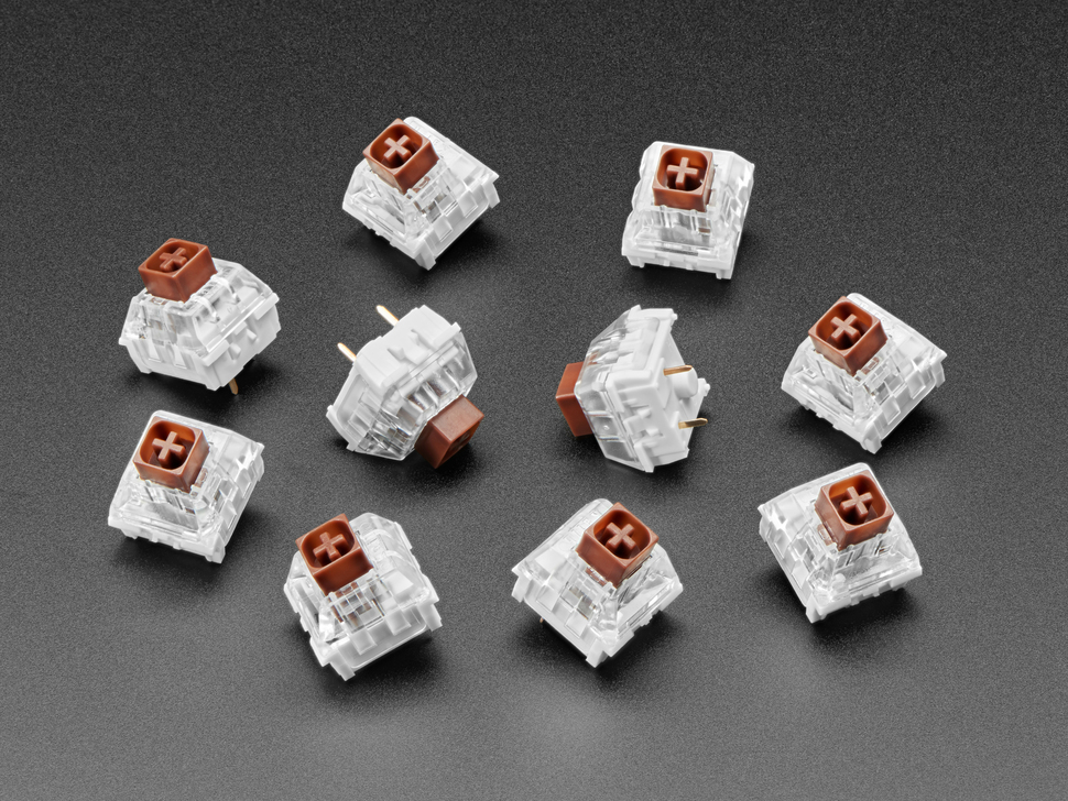 Kailh Mechanical Key Switches - Tactile Brown - 10 pack