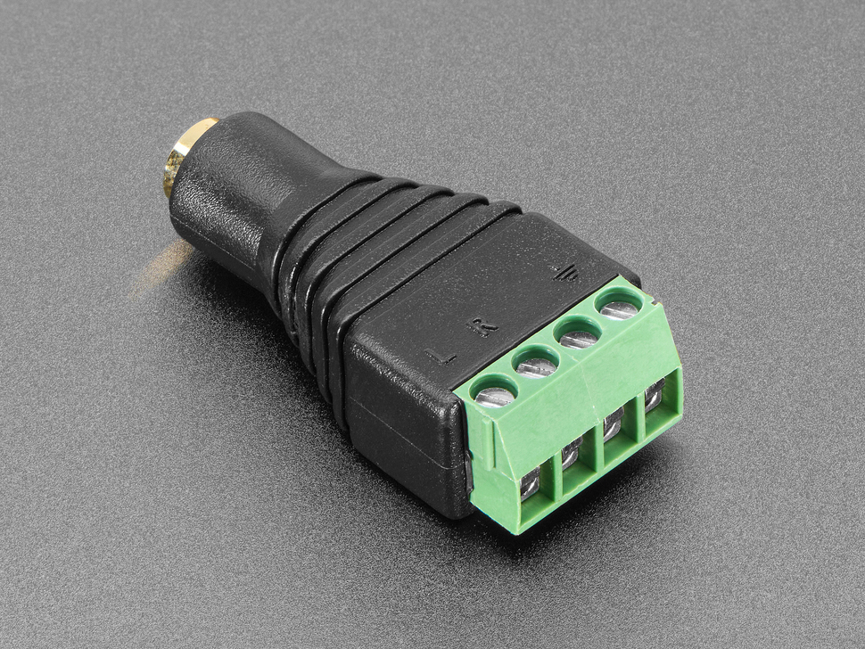 3.5mm (1/8") 4-Pole (TRRS) Audio Jack Terminal Block