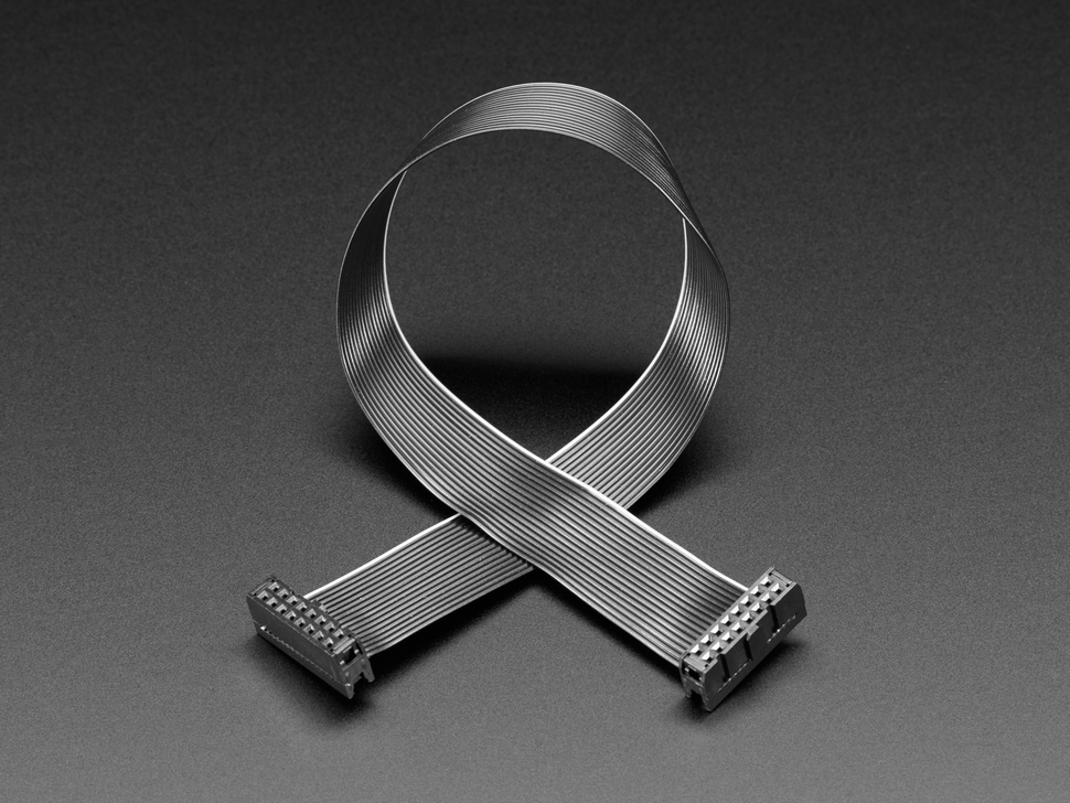 GPIO Ribbon Cable 2x8 IDC Cable - 16 pins 12" long