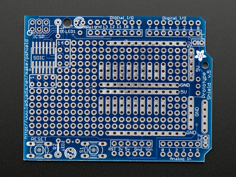 Adafruit Proto Shield for Arduino PCB