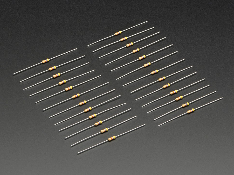 Through-Hole Resistors - 47K ohm 5% 1/4W - Pack of 25
