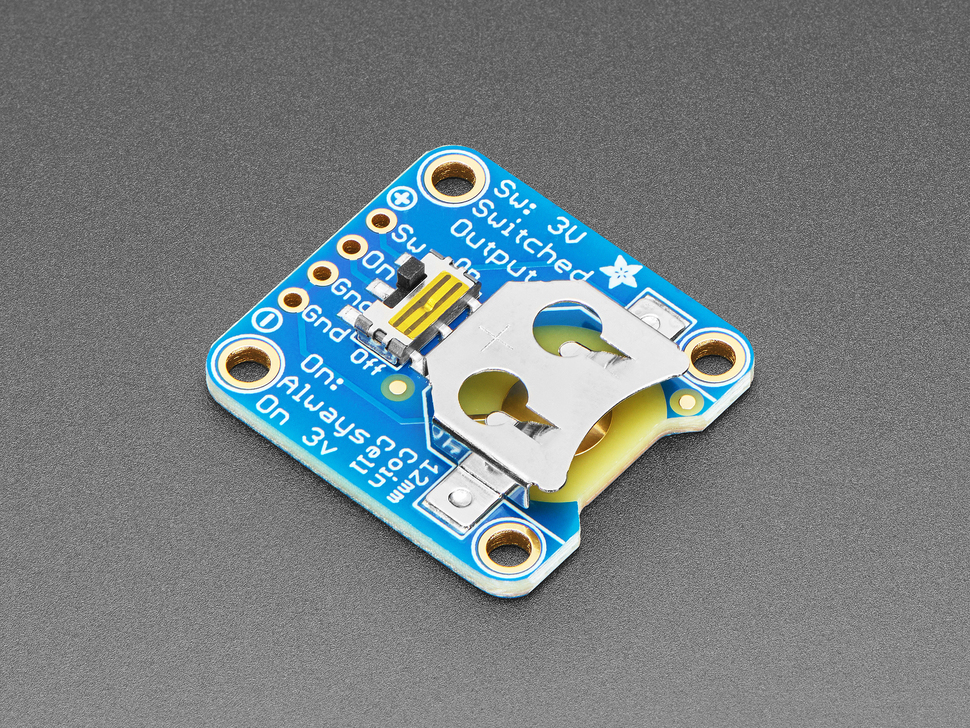 12mm Coin Cell Breakout w/ On-Off Switch