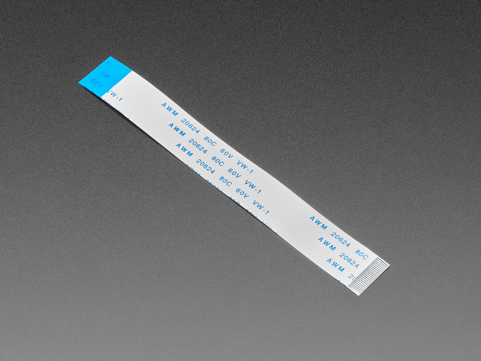 24-pin 0.5mm pitch FPC Flex A-B (D) type Cable - 100mm long