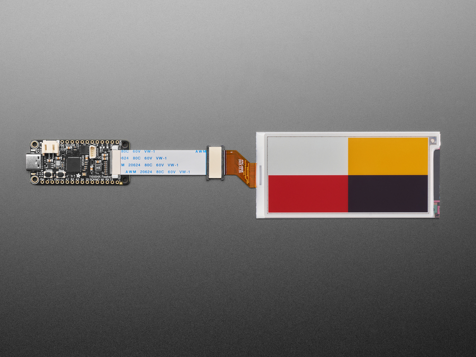 Adafruit 3.52" 340x180 Quad-Color eInk / ePaper - Bare Display
