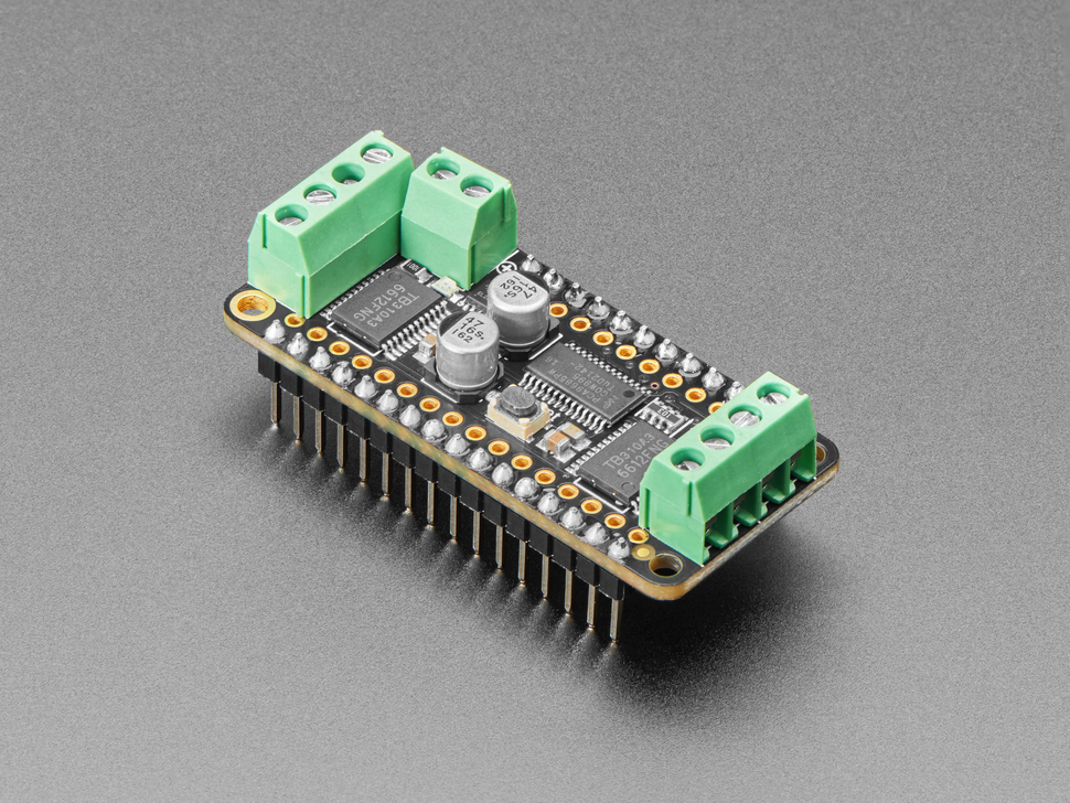 Assembled DC Motor + Stepper FeatherWing Add-on