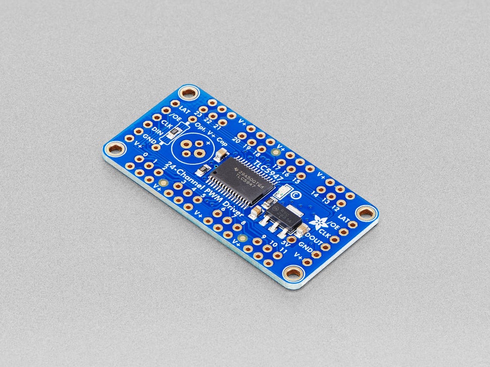 Adafruit 24-Channel 12-bit PWM LED Driver - SPI Interface
