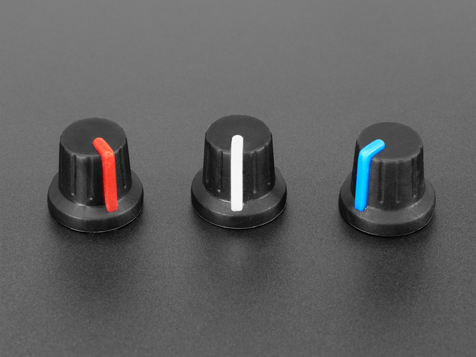 Potentiometer Knob - Soft Touch T18 - White