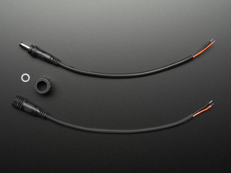 Waterproof DC Power Cable Set - 5.5/2.1mm