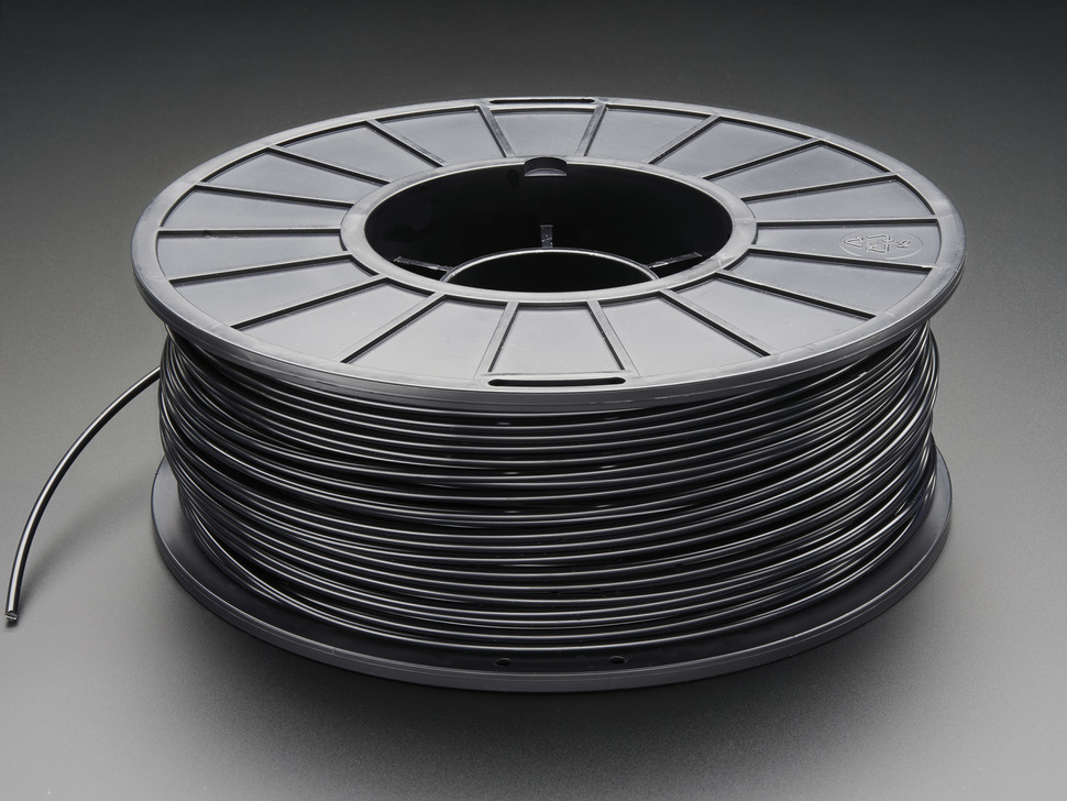 ABS Filament for 3D Printers - 3mm Diameter - Black - 1KG