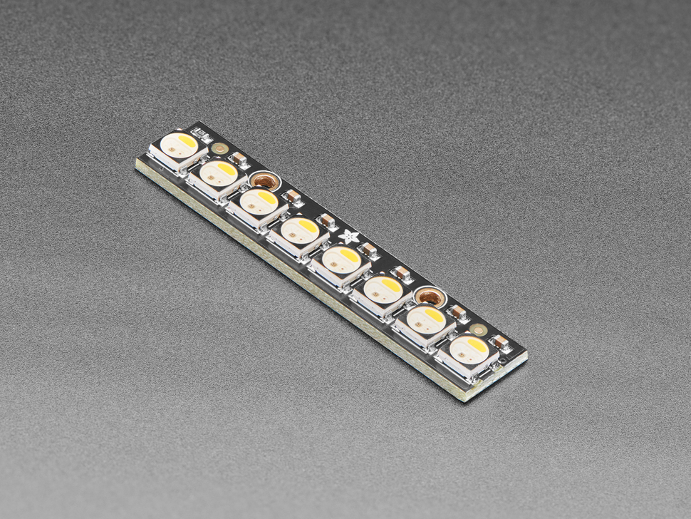 NeoPixel Stick - 8 x 5050 RGBW LEDs - Natural White - ~4500K