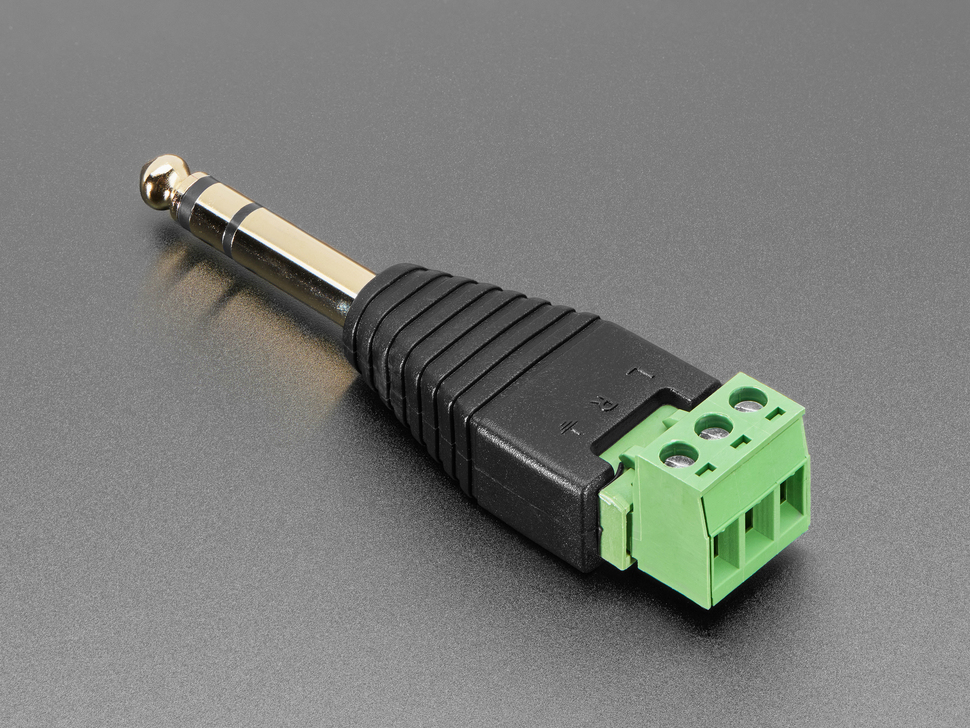 1/4" (6.35mm) Stereo Plug Terminal Block