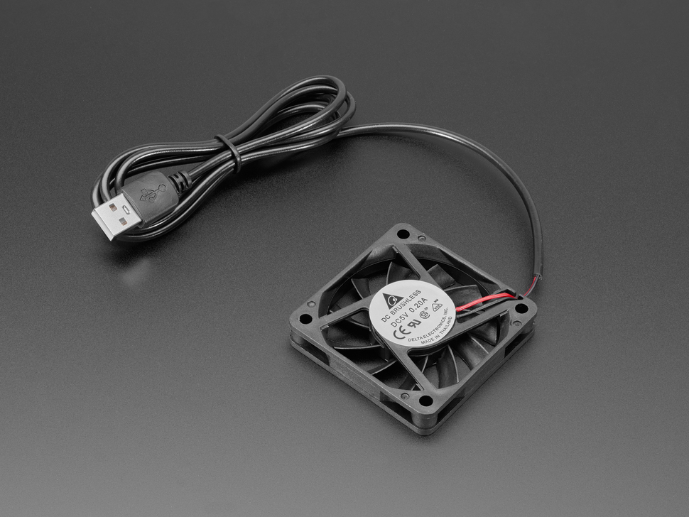 5V Square USB Fan - 6 cm