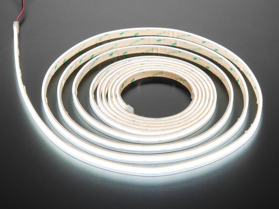 Ultra Flexible White LED Strip - 480 LEDs per meter - 5m long