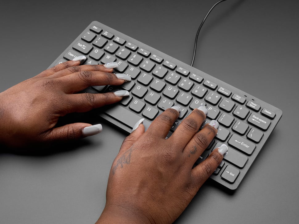 Mini Chiclet Keyboard - USB Wired - Black