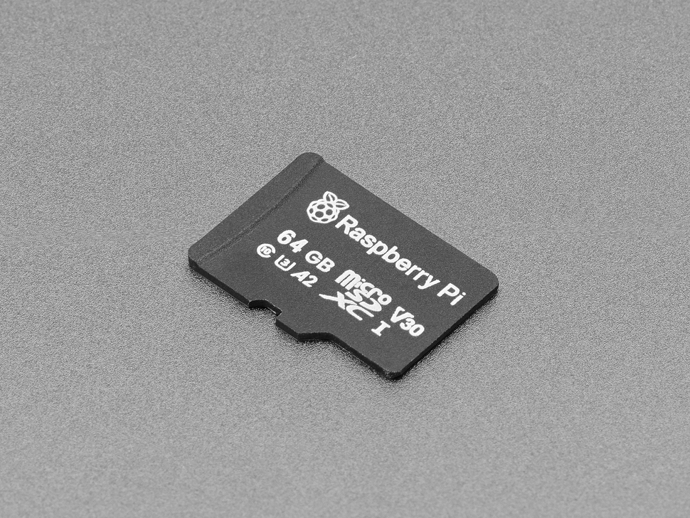 Official Raspberry Pi A2-Class microSD Card - 64GB Blank