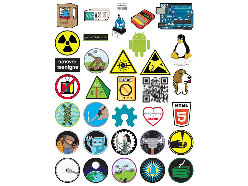 Sheet of stickers (33 total) - Stickers!
