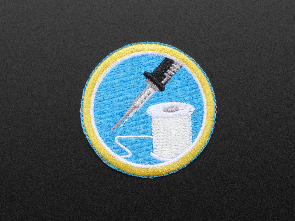 Learn to solder - Skill badge, iron-on patch