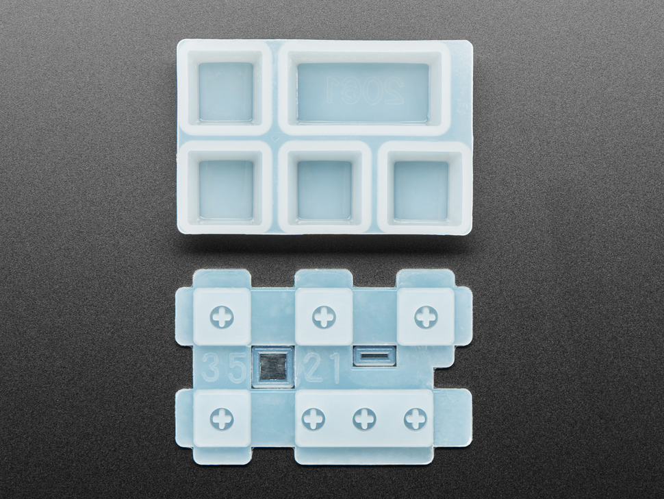 4 x 1U and 1 x 2U "Esc" Silicone Keycap Molds