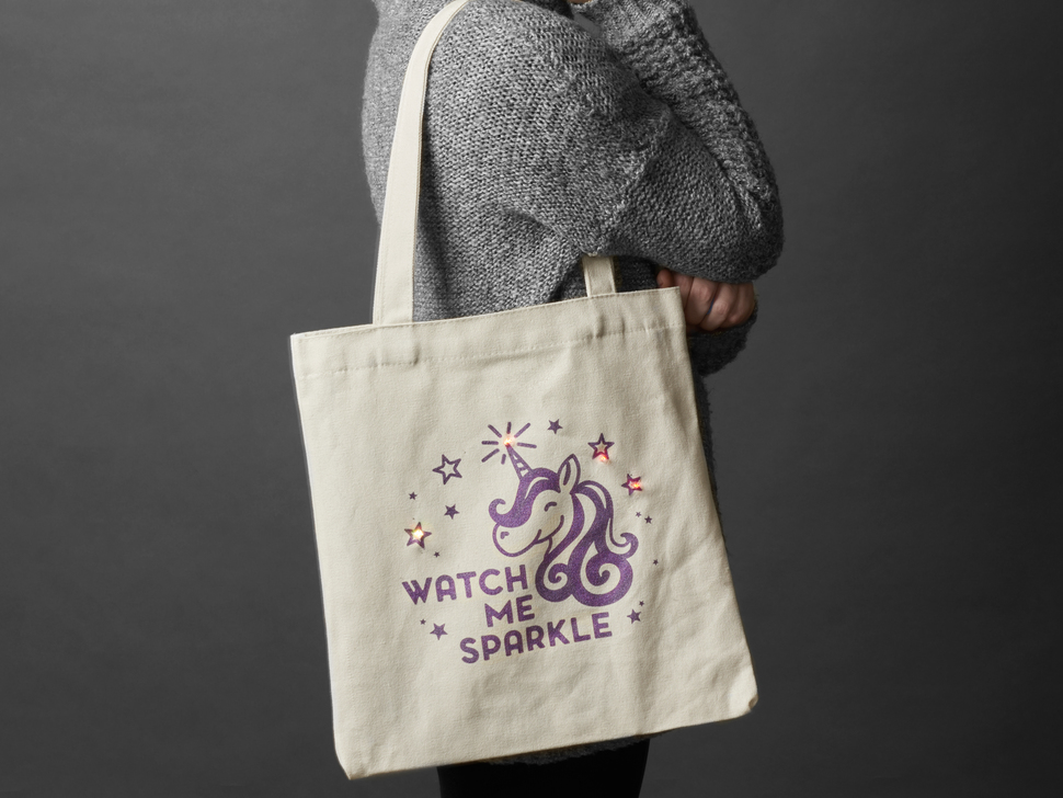 DIY "Watch Me Sparkle" Light-Up Tote Bag Kit