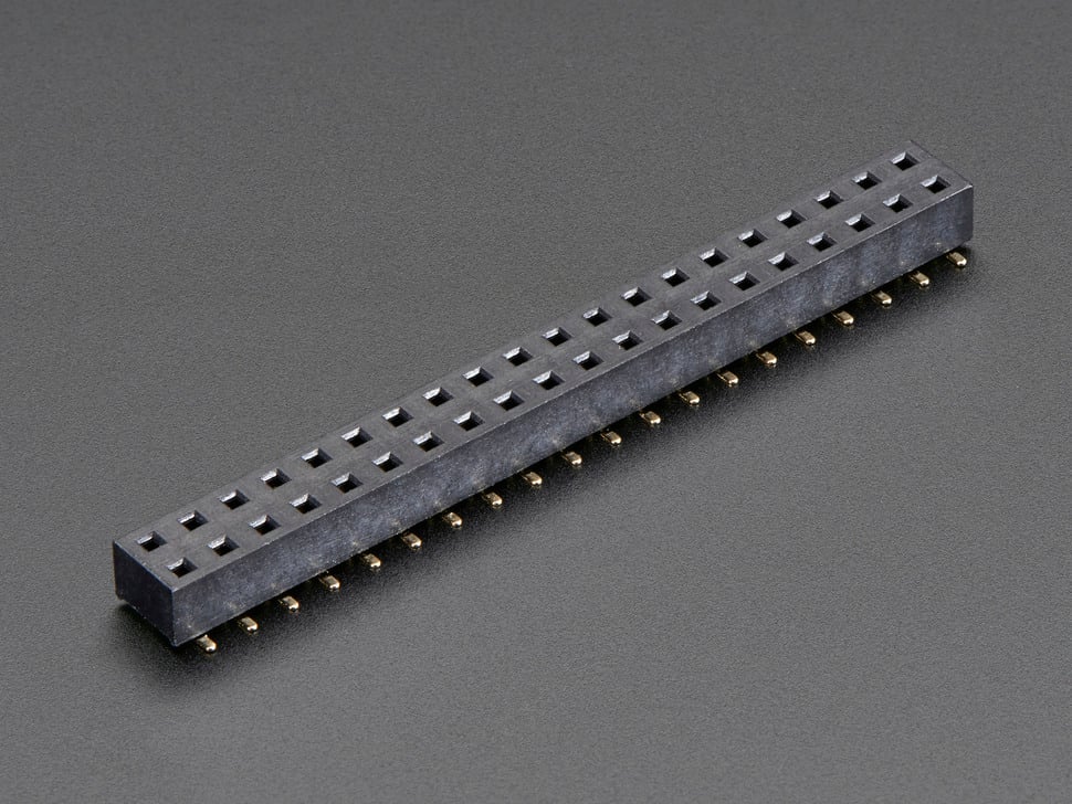 SMT GPIO Header for Raspberry Pi HAT - 2x20 Short Female Header