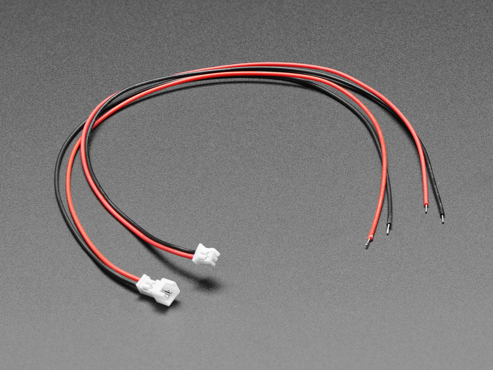 1.25mm Pitch 2-pin Cable Matching Pair - 40cm long