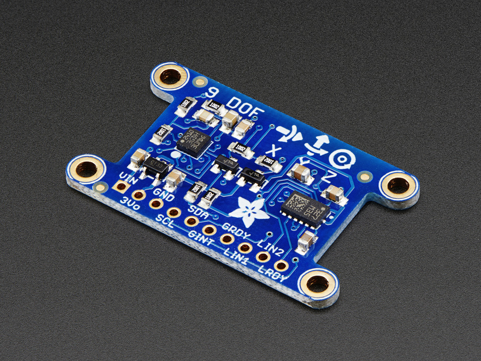 Adafruit 9-DOF IMU Breakout - L3GD20H + LSM303