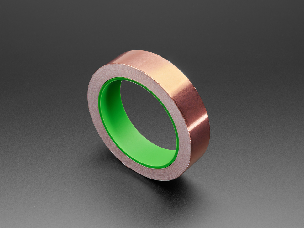 Copper Foil Tape with Conductive Adhesive - 25mm x 15 meter roll