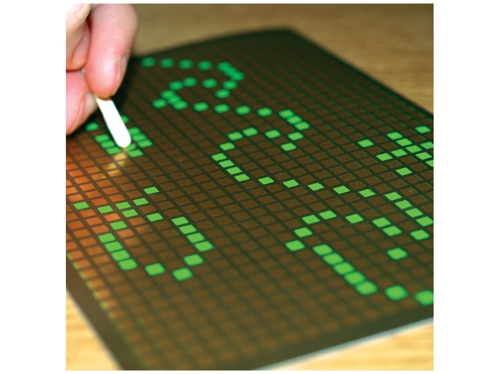 Pixel Art Scratch-Off Card