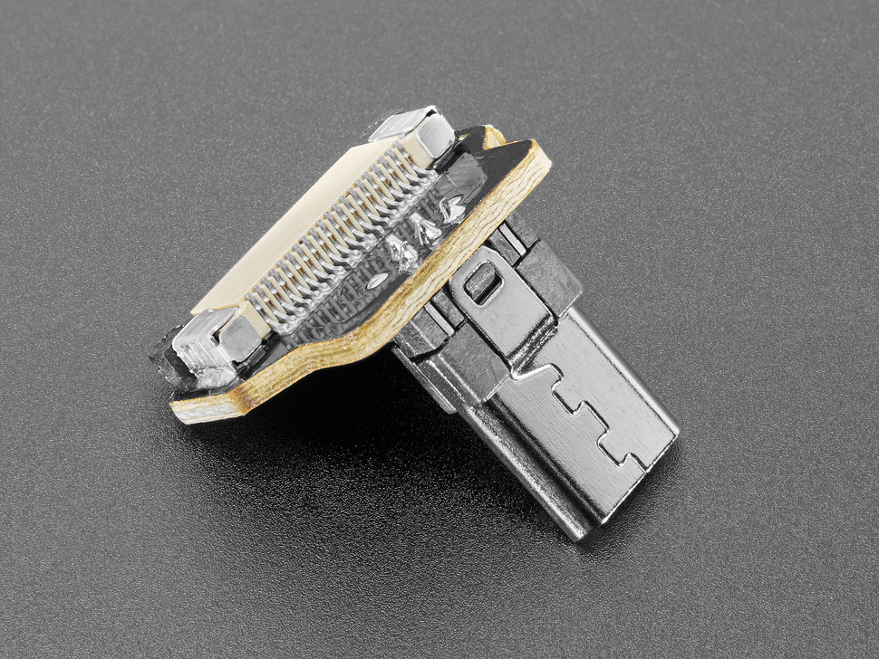 DIY USB Cable Parts - Right Angle Micro B Plug Down