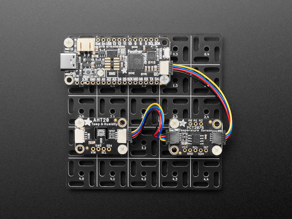 Adafruit Swirly Aluminum Mounting Grid for 0.1" Spaced PCBs