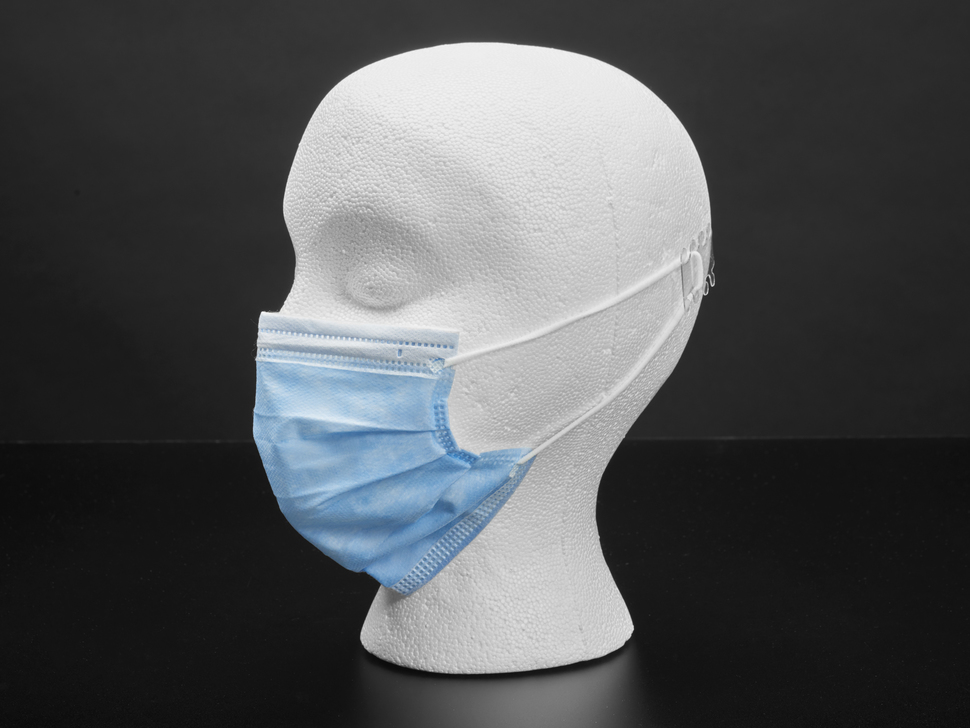 Standard Adult Disposable Masks - Blue Surgical-Style - 50 pk