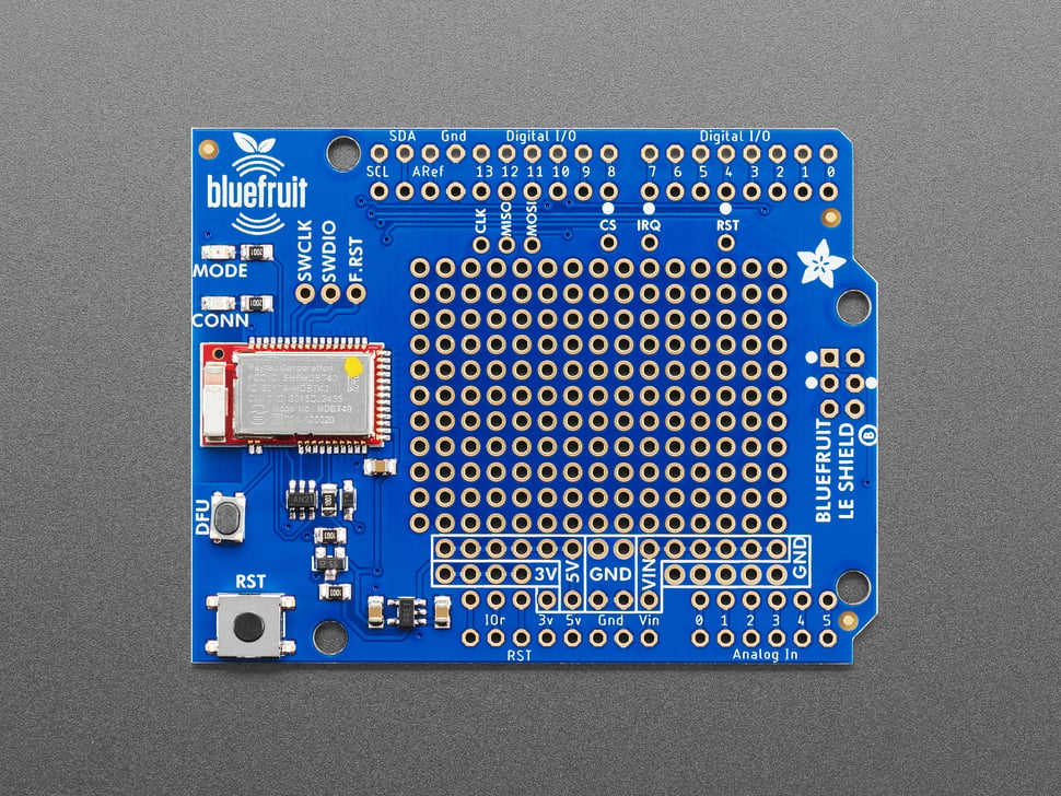 Adafruit Bluefruit LE Shield - Bluetooth® LE for Arduino