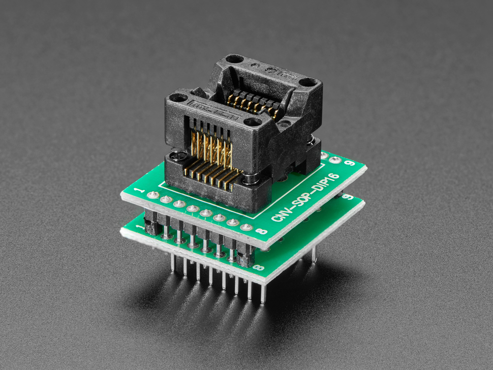 SMT Test Socket - SOIC-16 Narrow Breakout