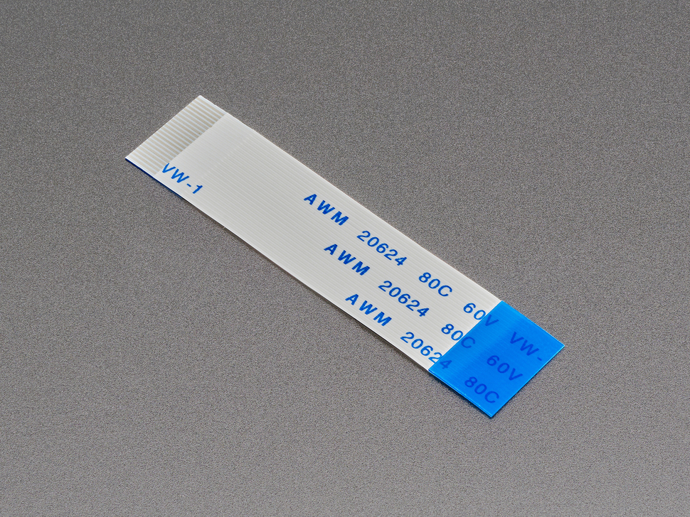 22-pin 0.5mm pitch FPC Flex Cable for DSI CSI or HSTX - 5cm