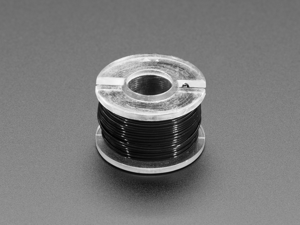 Ultra-Fine Stranded Wire Spool - 10 meters - 36AWG - Black