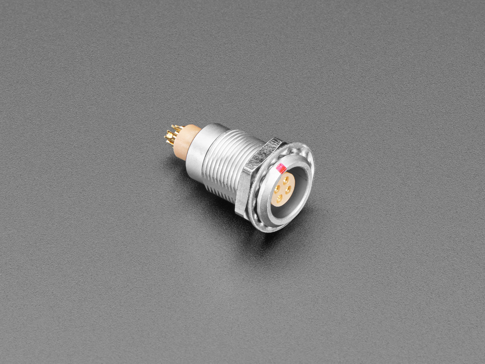 FGG.0B Quick Connect 4 Pin Panel Mount Socket - 9mm