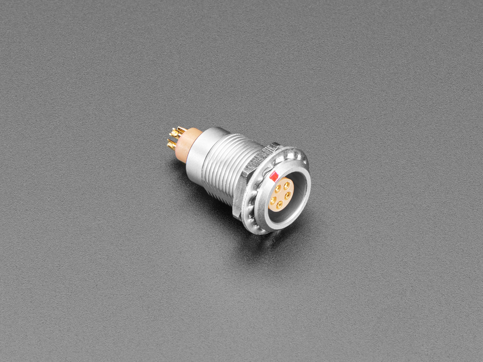 FGG.0B Quick Connect 5 Pin Panel Mount Socket - 9mm