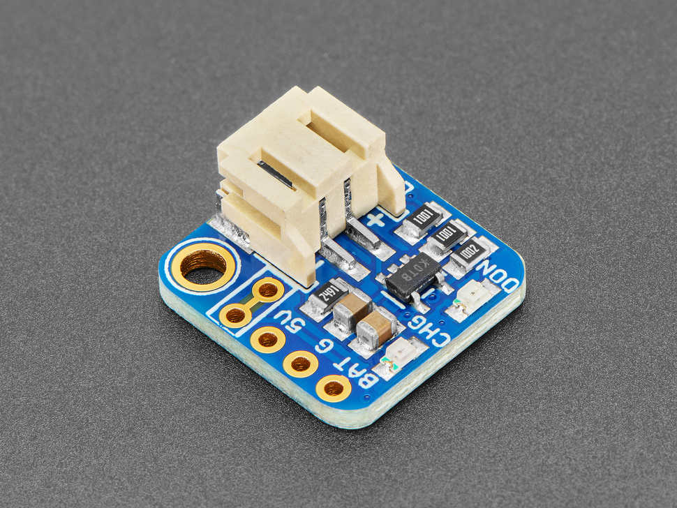 Adafruit LiIon/LiPoly Backpack Add-On for Pro Trinket/ItsyBitsy