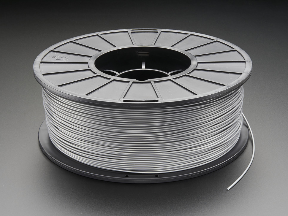 ABS Filament for 3D Printers - 1.75mm Diameter - Silver - 1KG