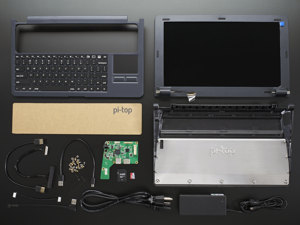 Pi-Top - GREY - A Laptop Kit for Raspberry Pi B+ / Pi 2 / Pi 3