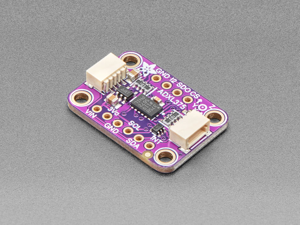 ADXL375 - High G Accelerometer (+-200g) with I2C and SPI