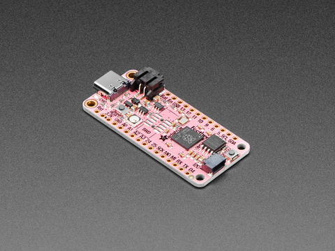 Pink Adafruit Feather RP2040