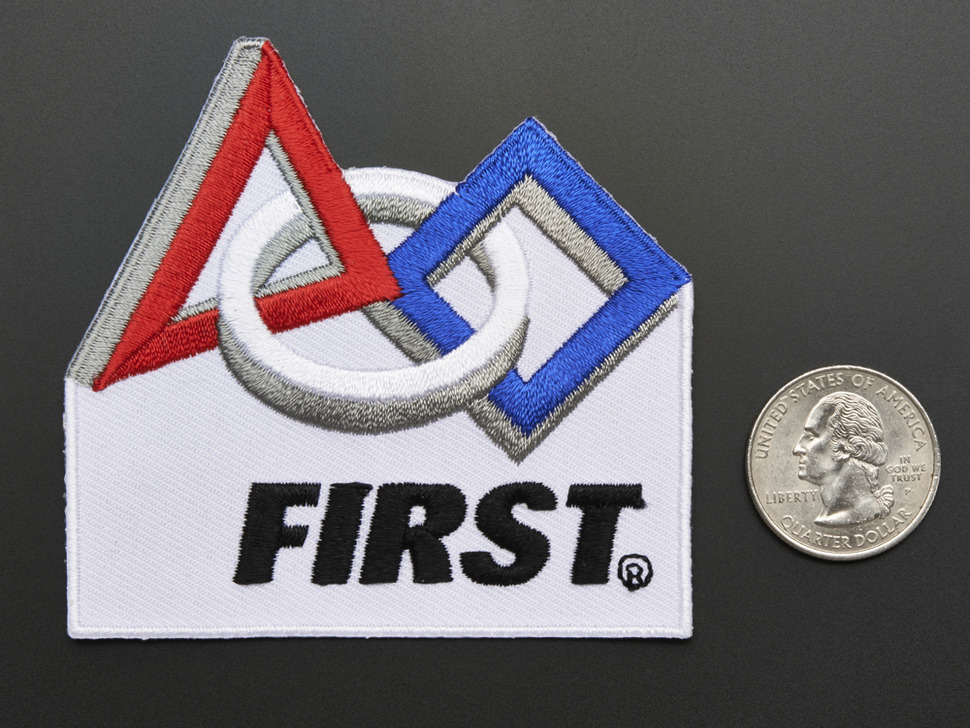 FIRST® Robotics - Skill badge, iron-on patch
