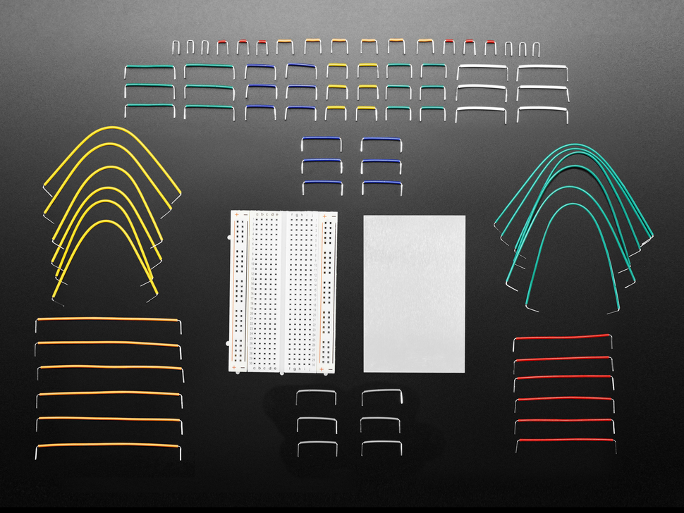 Half Size Breadboard + 78 Piece 22AWG Jumper Wire Bundle