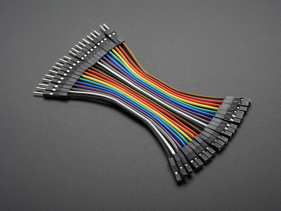Premium Female/Male 'Extension' Jumper Wires - 20 x 3"